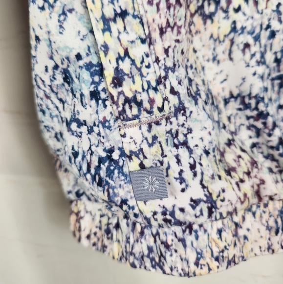 Athleta Girl Full Zip Lightweight Casual Jacket Multicolor Ice Storm Large (12) - Picture 9 of 13